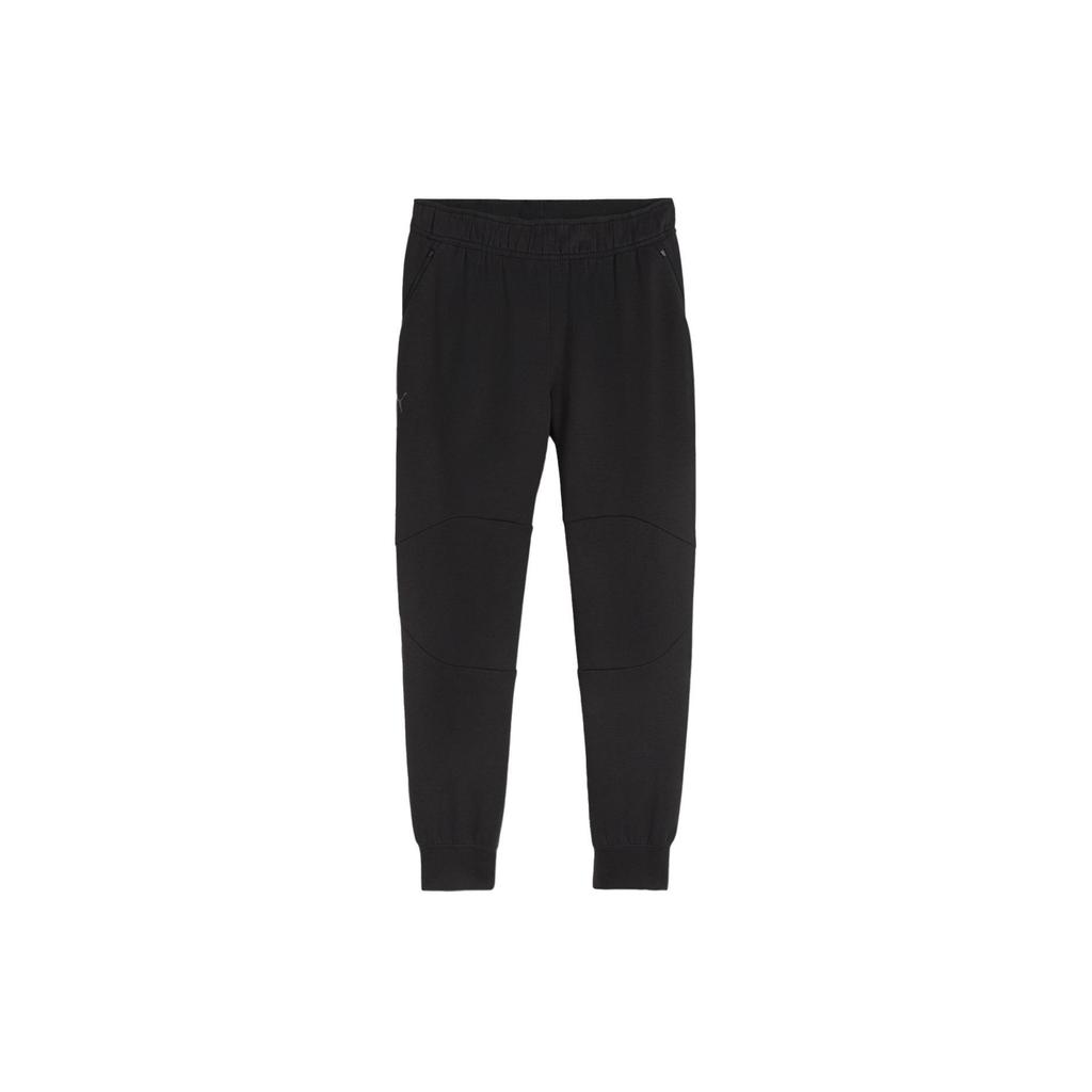 Puma M Seasons Tech Solid Color Casual Cut Design Mid Waist Knitted Sports Pants Men pants Black 524896-01