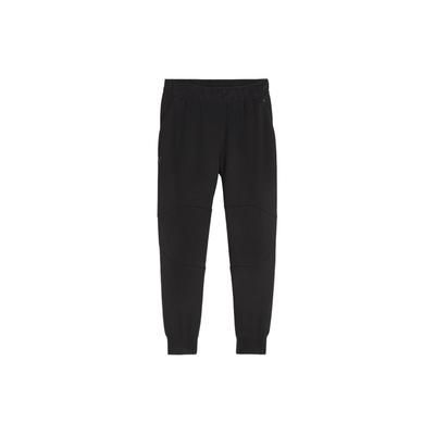 M Seasons Tech Solid Color Casual Cut Design Mid Waist Knitted Sports Pants Men Pants Black 524896-01