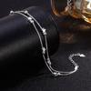 925 Sterling Silver Star Bracelets for Women Fashion Korean Five-pointed Double Layered Charm Bracelet Luxury Original Jewelry