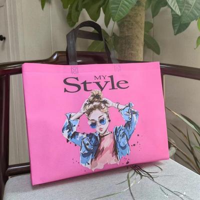 Geantă tote laminată colorată impermeabilă pentru îmbrăcăminte și încălțăminte de modă cu imprimare logo - Ambalaj cadou netesut