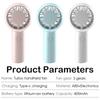 Handheld small fan, bladeless cold air, portable and portable mini USB charging, silent electric fan