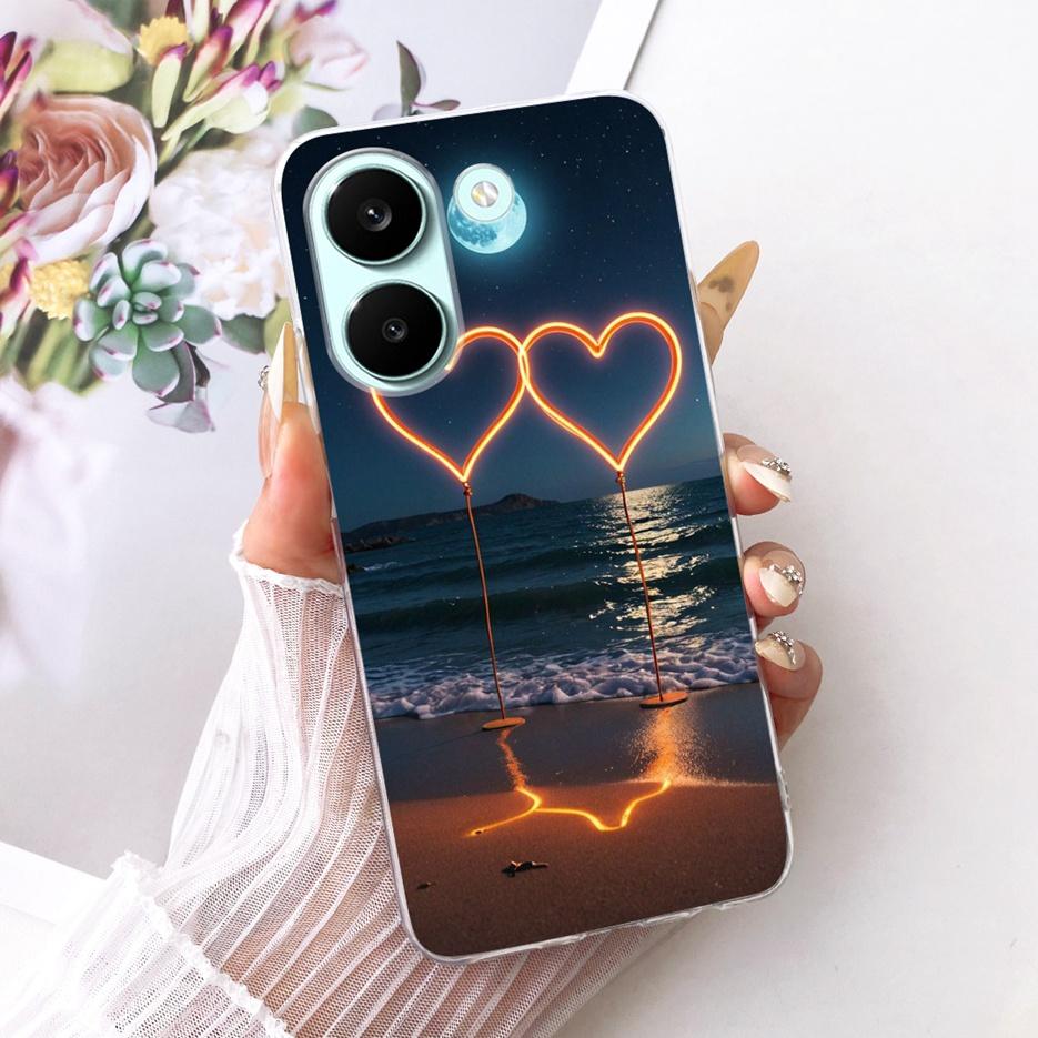 For Xiaomi Poco X8 Pro 5G Case Cute Love Heart Painted Cover Soft Slim Phone Case For Xiaomi Poco X8 Pro Max PocoX8 Pro 5G Shell