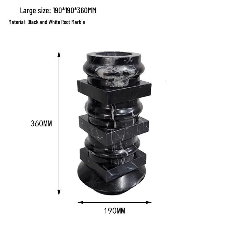 Meibao Geometrisk Marmorvas för Blomsterarrangemang - Hem-, Hotell- eller Showroomdekor