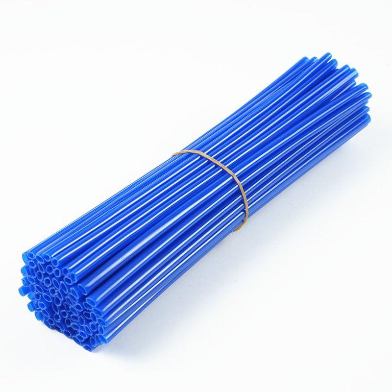 

Внедорожник Мотоцикл Локомотив Украшение спиц Стальная проволока Декоративная спица колесной ступицы Рукав спицы Горный велосипед Цветной рукав спицы Blue