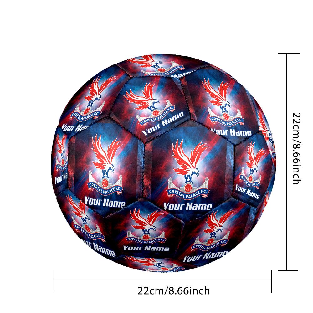 Personalized Size 5 Football Crystal Palace Pattern Outdoor Game Sports Ball Gift