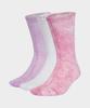 Tie-Dye Crew Socks 3P - Lilac:Pink:White / Jy0239