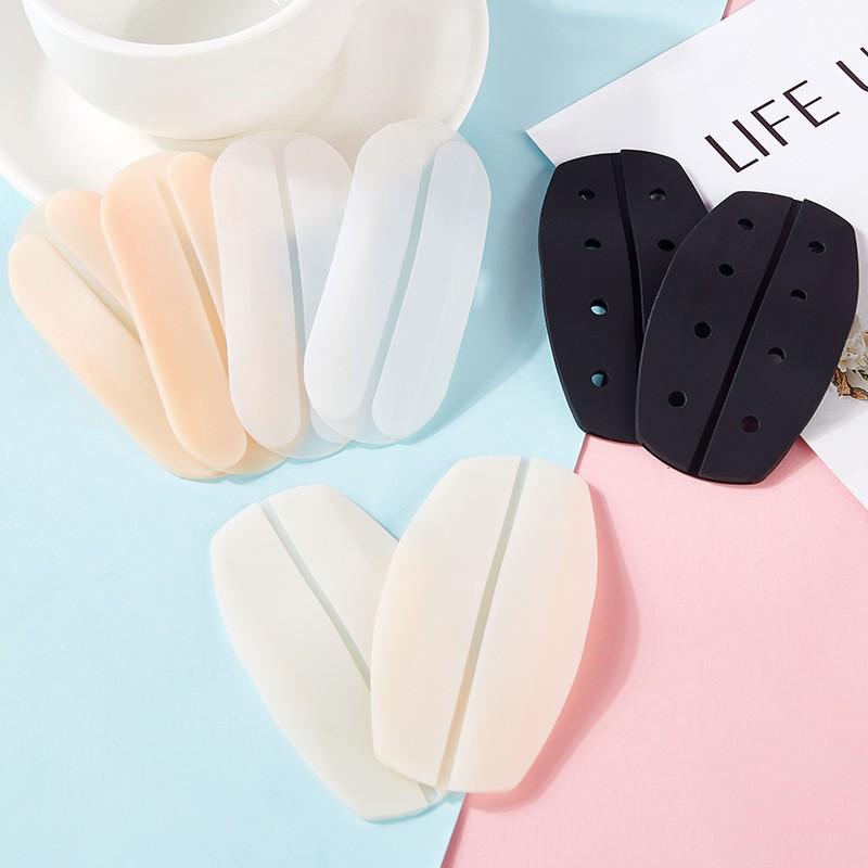 Silicone Anti-Slip Shoulder Pads with Pressure-Reducing Bra Straps & Invisible Buckles