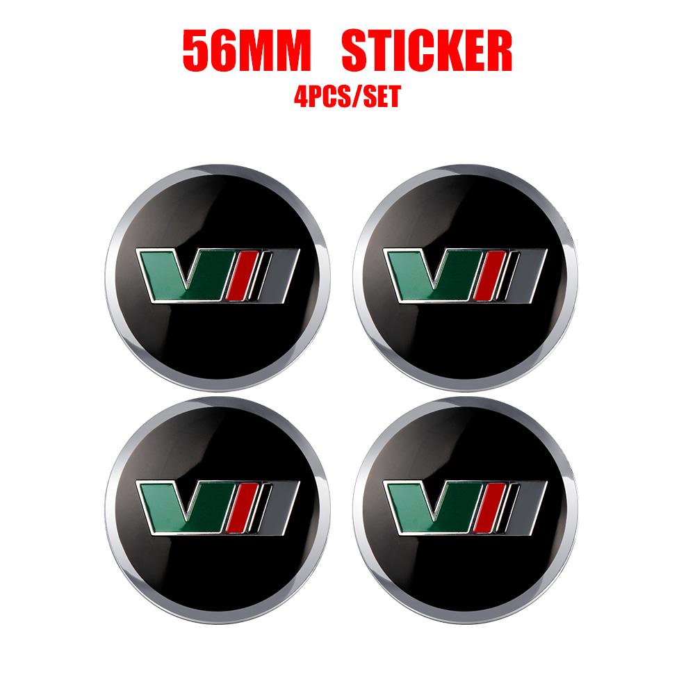 2026 Hot For Skoda Octavia VII VRS R Rapid Fabia Yeti Superb Kamiq Car Badge Hub Cap Hub Stickers Wheel Dust-proof Logo Covers D