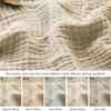 Muslinkos Sommer Sofateppe Pustende Ensfarvet Muslinklede Koseteppe for Seng Sofa Reise Feriebruk