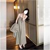 Elegant Women's Two-Piece Light Mature Suit: Jacket & Camisole Dress for Spring/Autumn