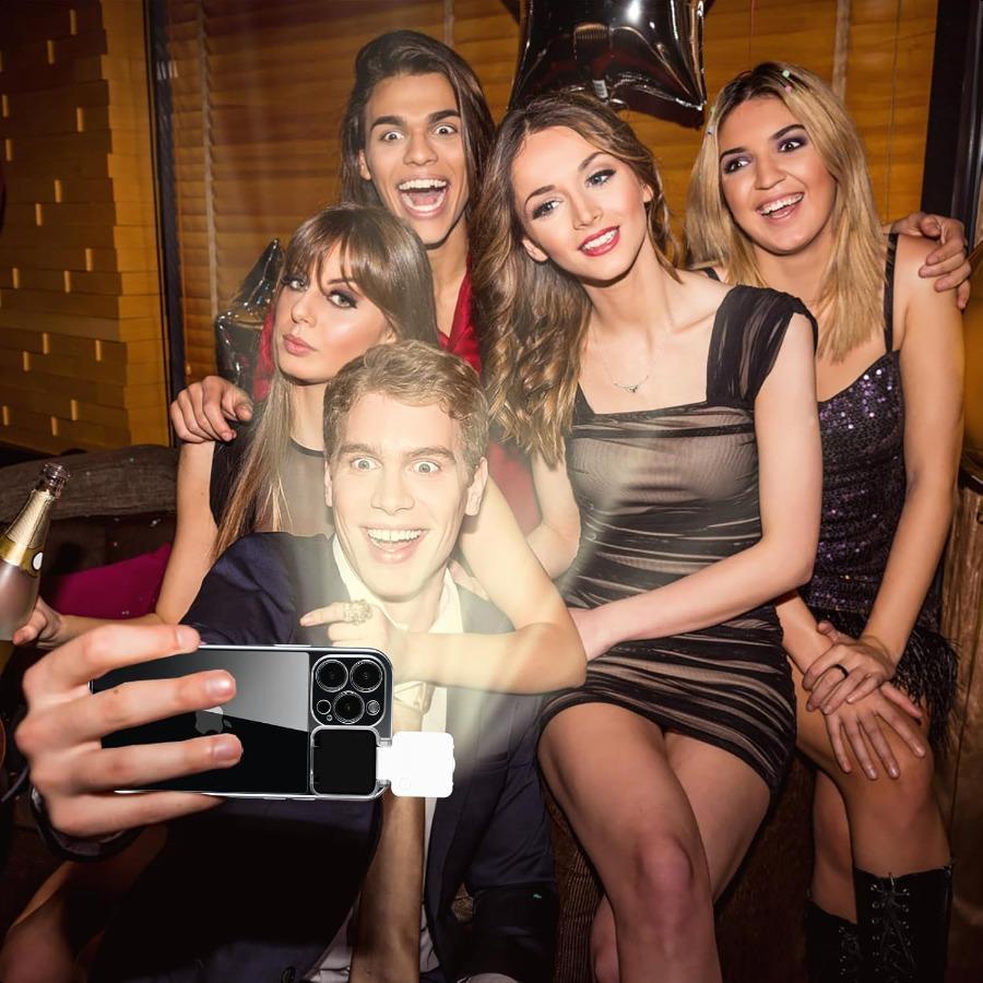 

с LED Встроенным Подсветкой для Селфи для Чехла iPhone 16 Pro Max Совместимый TIK Tok Стрим Макияж Прямая Трансляция Видео Селфи Подсветка United States