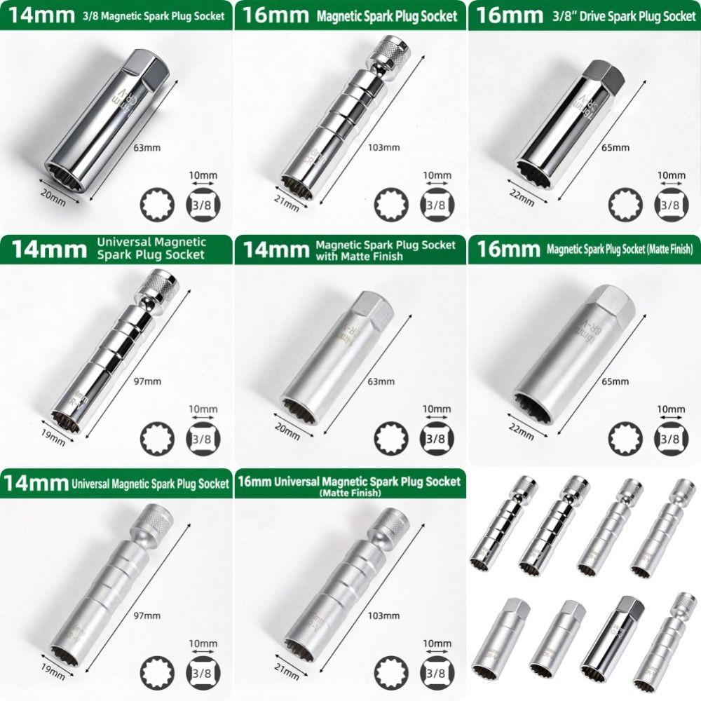 Magnetic Retainer Spark Plug Socket Universal Swivel Automotive Socket Automotive Repair