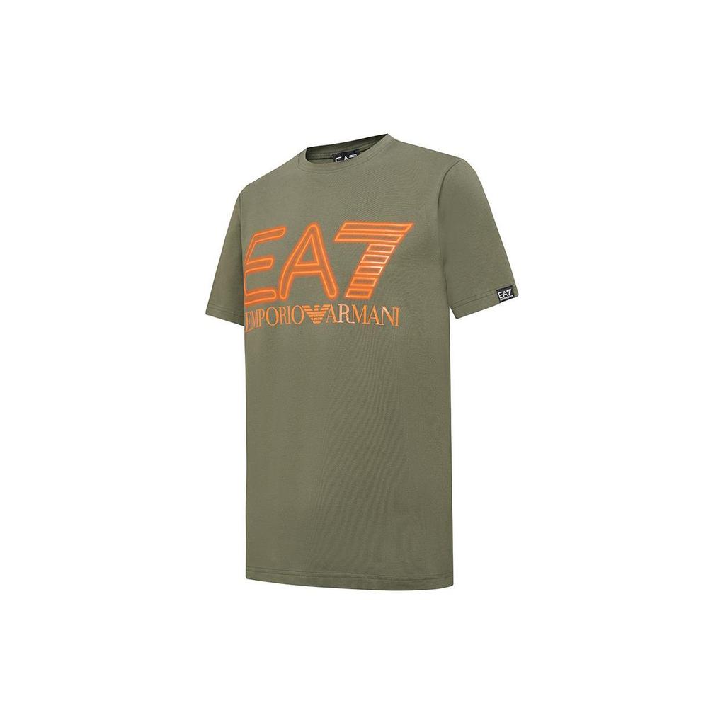 EMPORIO ARMANI EA7 T Shirt Men's Army Green 3DPT37-PJMUZ-1846