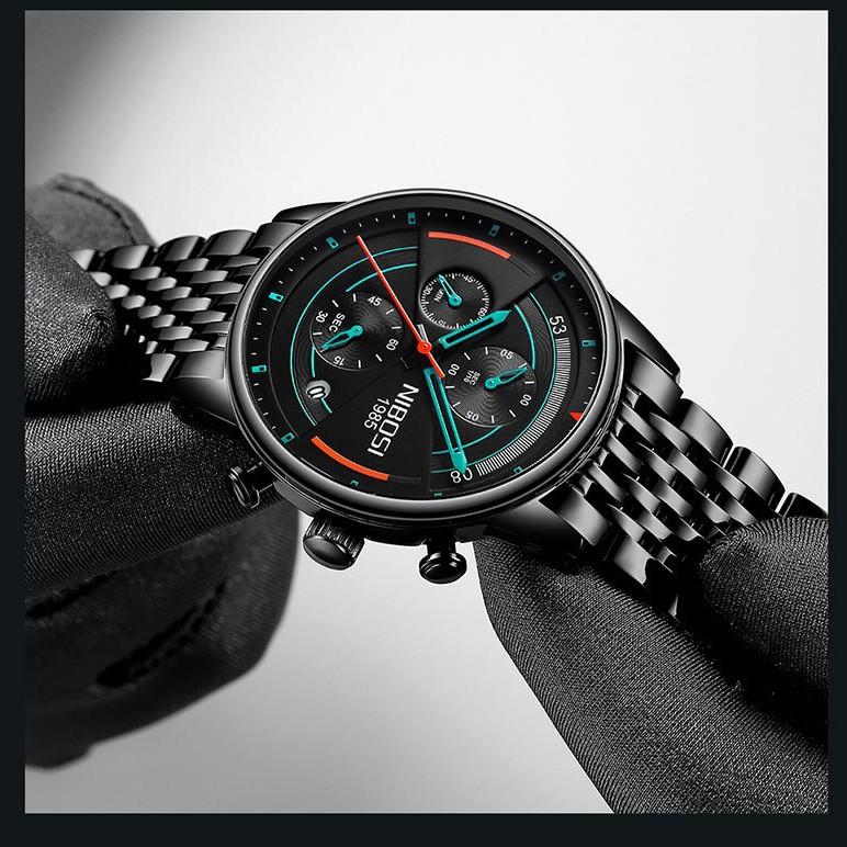 Fashion Brand Casual Simple Multi-Function Chronograph Watch Stainless Steel Quartz Watch