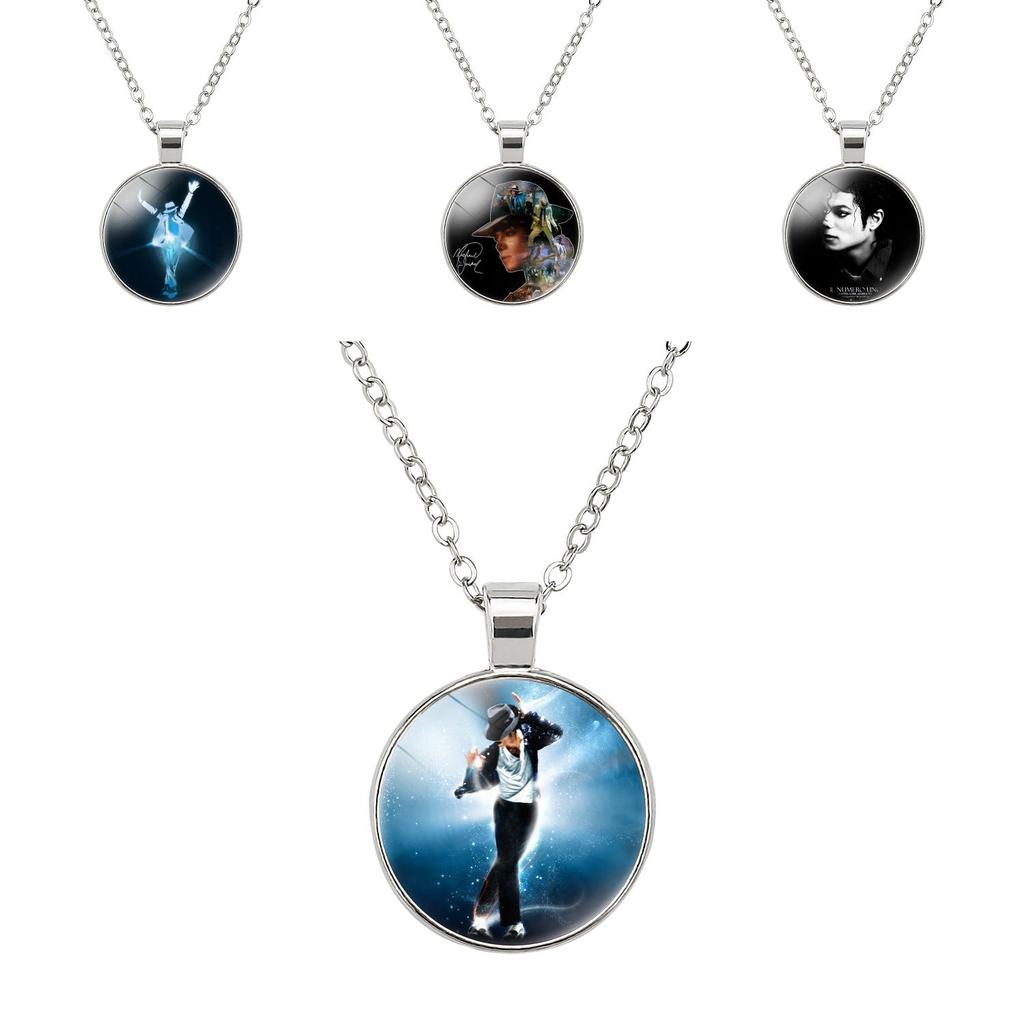 Trendy Michael Jackson Tijd Edelsteen Hanger Ketting In Verschillende Kleuren Lente 2022