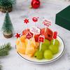 8PCS Christmas Fruit Fork Food Grade Plastic Mini Cartoon Kids Cake Fruit Toothpick Bento Lunch Bento Party Decoration