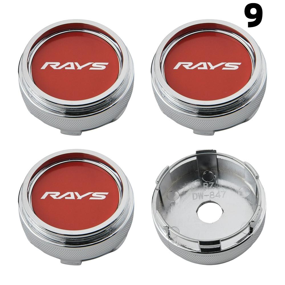 1 Zestaw/4 Szt. Średnica Zewnętrzna 66 MM / Średnica Wewnętrzna 62 MM Kołpaki Felg RAYS VOLK VR GRAM Logo Kołpak Środkowy Koła Pokrywa Koła Kołpaki Piasty Akcesoria do Opon Samochodów Sportowych