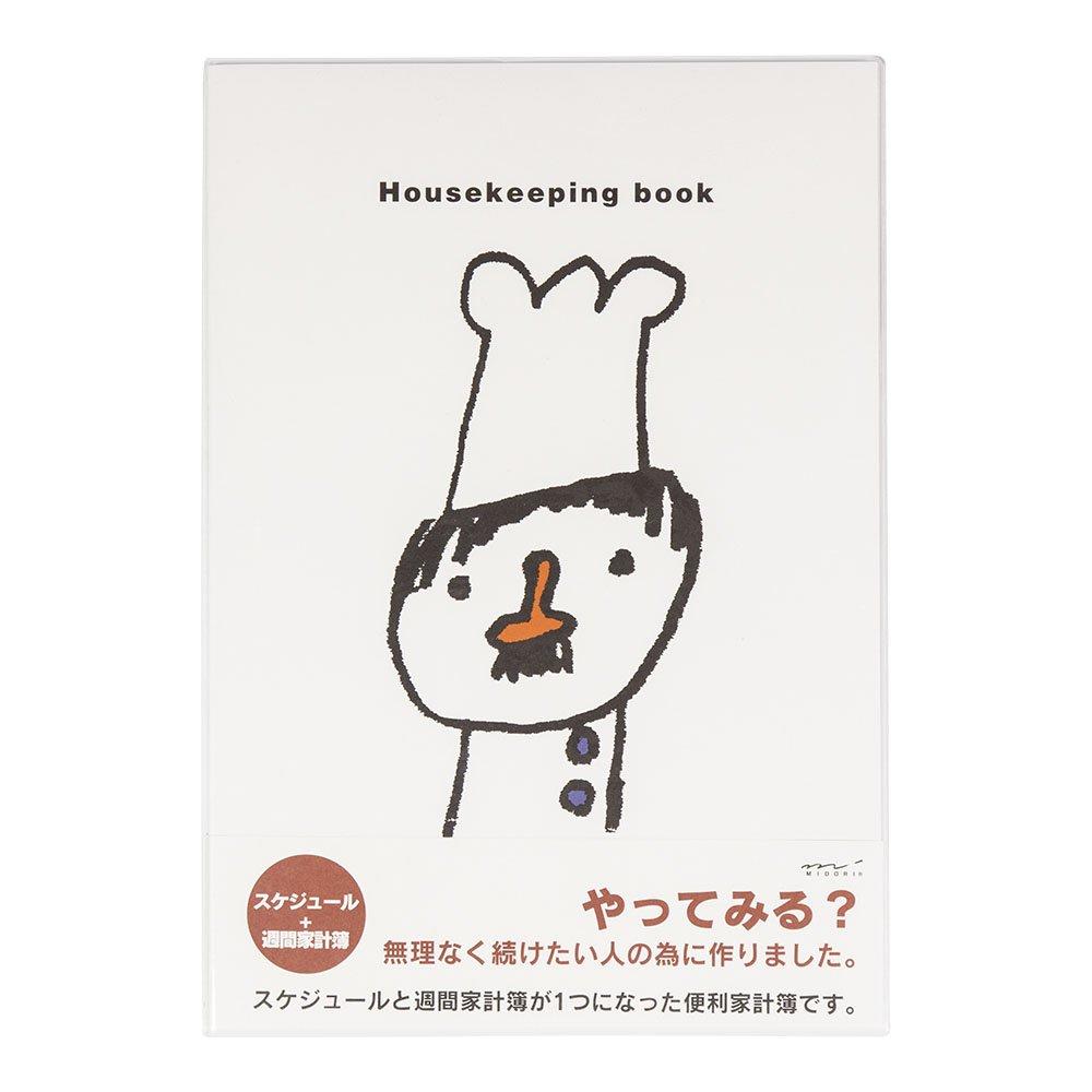 

DESIGNPHIL MIDORI Книга учета домашних расходов B5 Ежемесячная Еженедельная Узор Шеф-повар 12265006 + белый