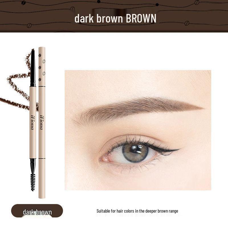 iFiona Карандаш для бровей: Маленький шестиугольный, Простой в использовании для начинающих, Четкий рисунок прядь за прядью.