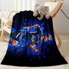 Football Player Action Blanket Ultra-Soft Great for Bedding Office Chair Chair All-Season Use Modern Style Ideal Gift For Birthday Valentine'S Day