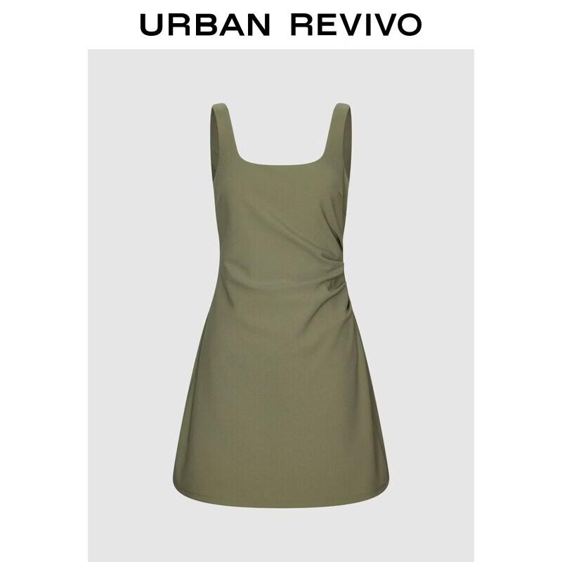 UR2026 Women s U-Neck A-Line Strap Dress XS