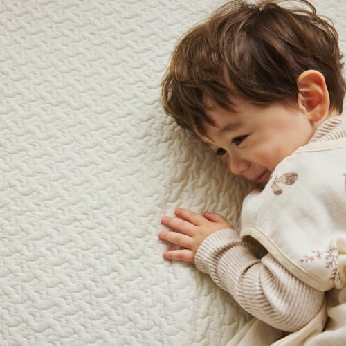 10mois Ivel Quilted Mat, Ecru, 24251000