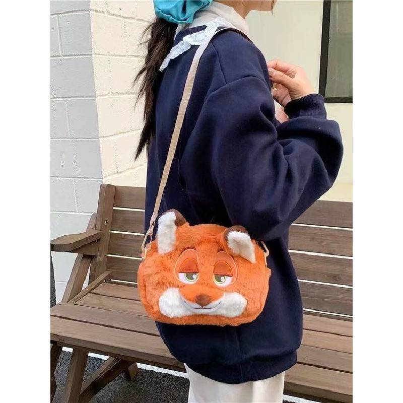 Zootopia Judy Hopps Nick Wilde Cartoon Animal City Oxford Fabric Backpack With Padded Compartment For Daily Use