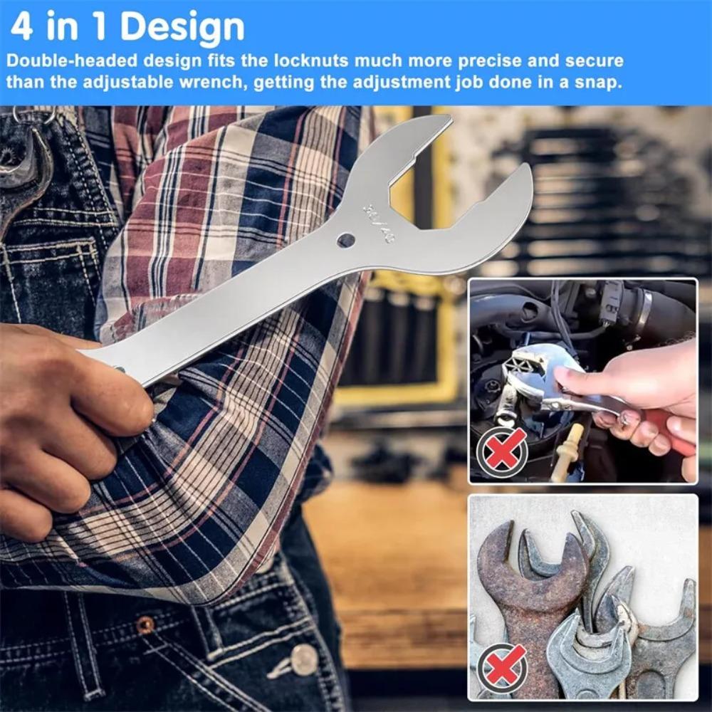 4-in-1 MTB Spanners Multi-function Bike Locknut Open Wrench Bike Headset Spanner  Bicycle Repair