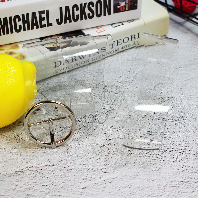 Women's Belt Joker Resin Transparent Porous Ring Belt