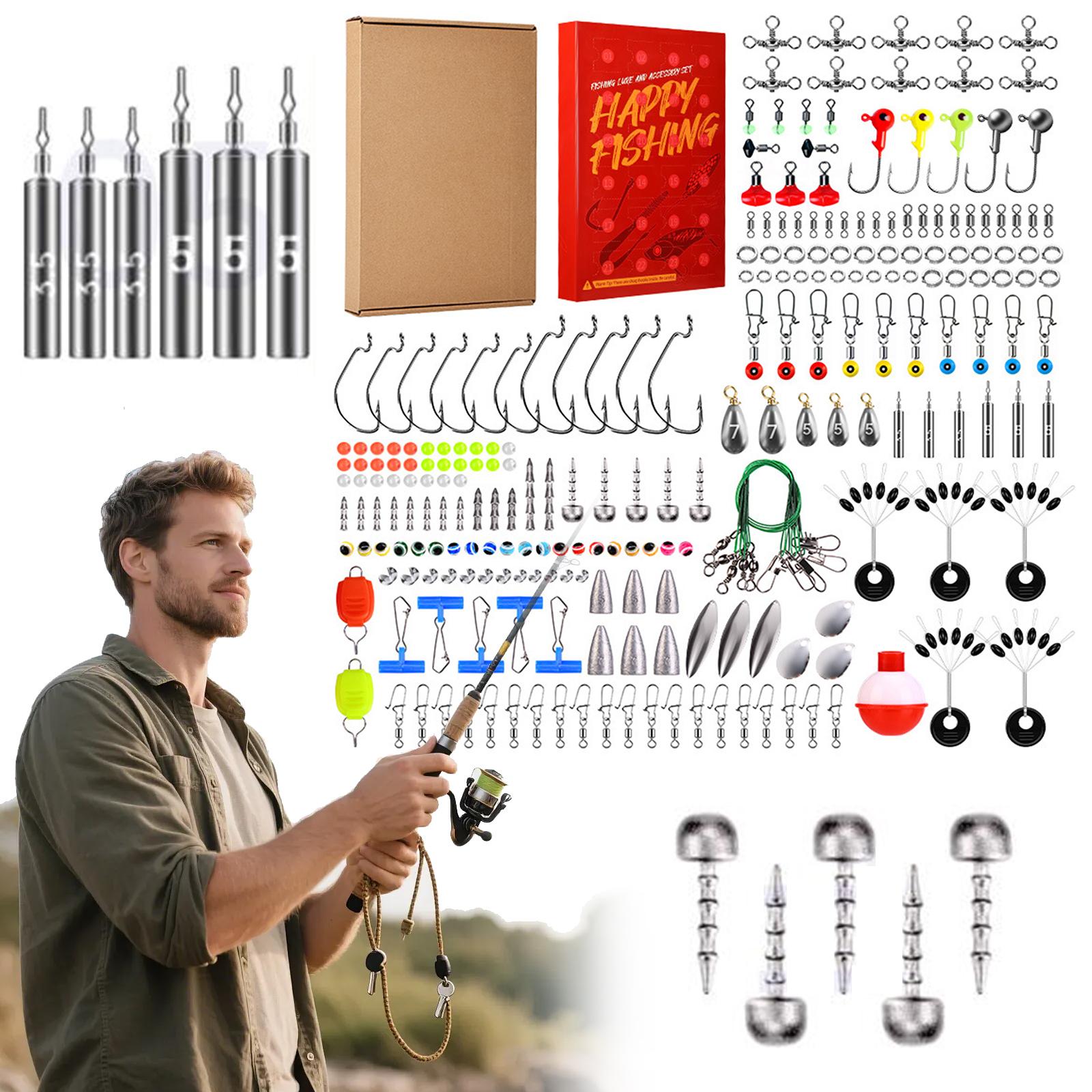 

Fishing Advent Calendar 2025 with Fishing Tools Accessories Kit Christmas Countdown Calendar Gifts for Men Teen Boys Angler China Mainland