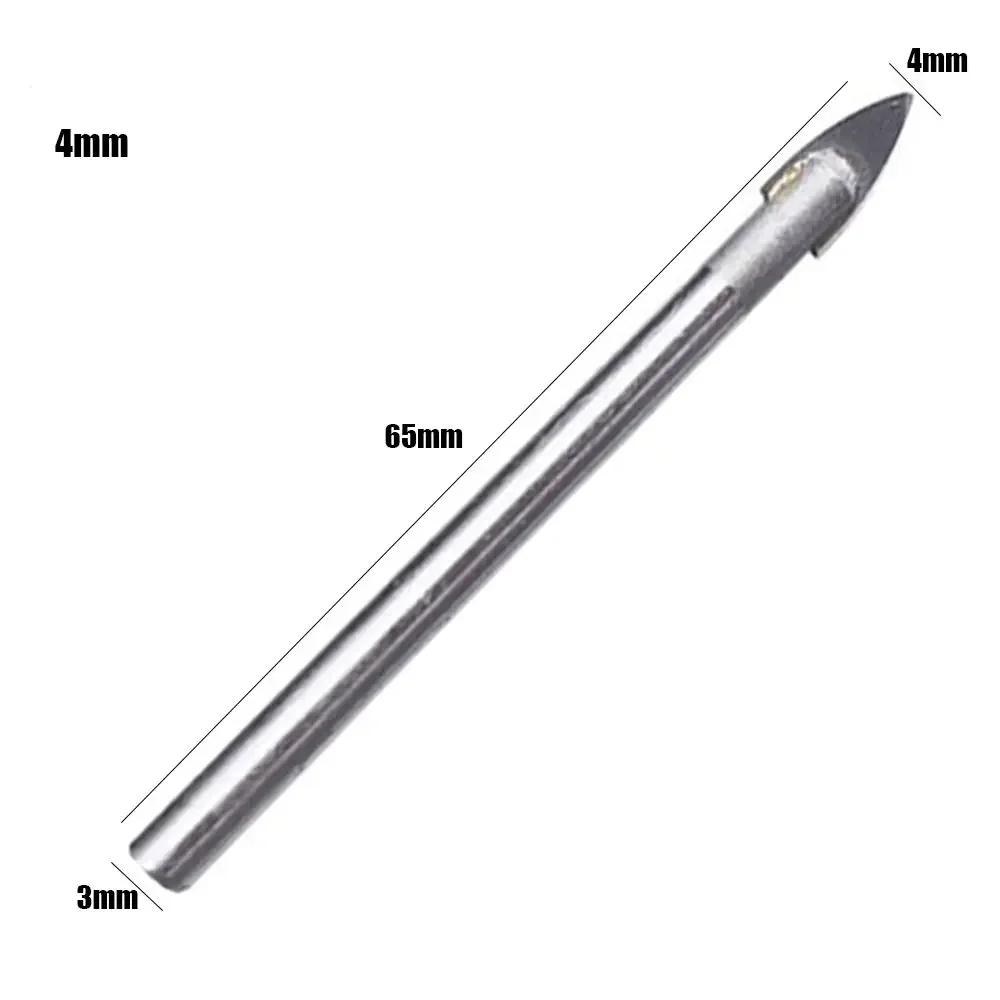 

1pc Triangle Drill Bit 4/5/6/8/10/14mm Carbide Tip Drill Bit Cut Tool Professional Ceramic/Tile/Marble/Glass Drills Accessories