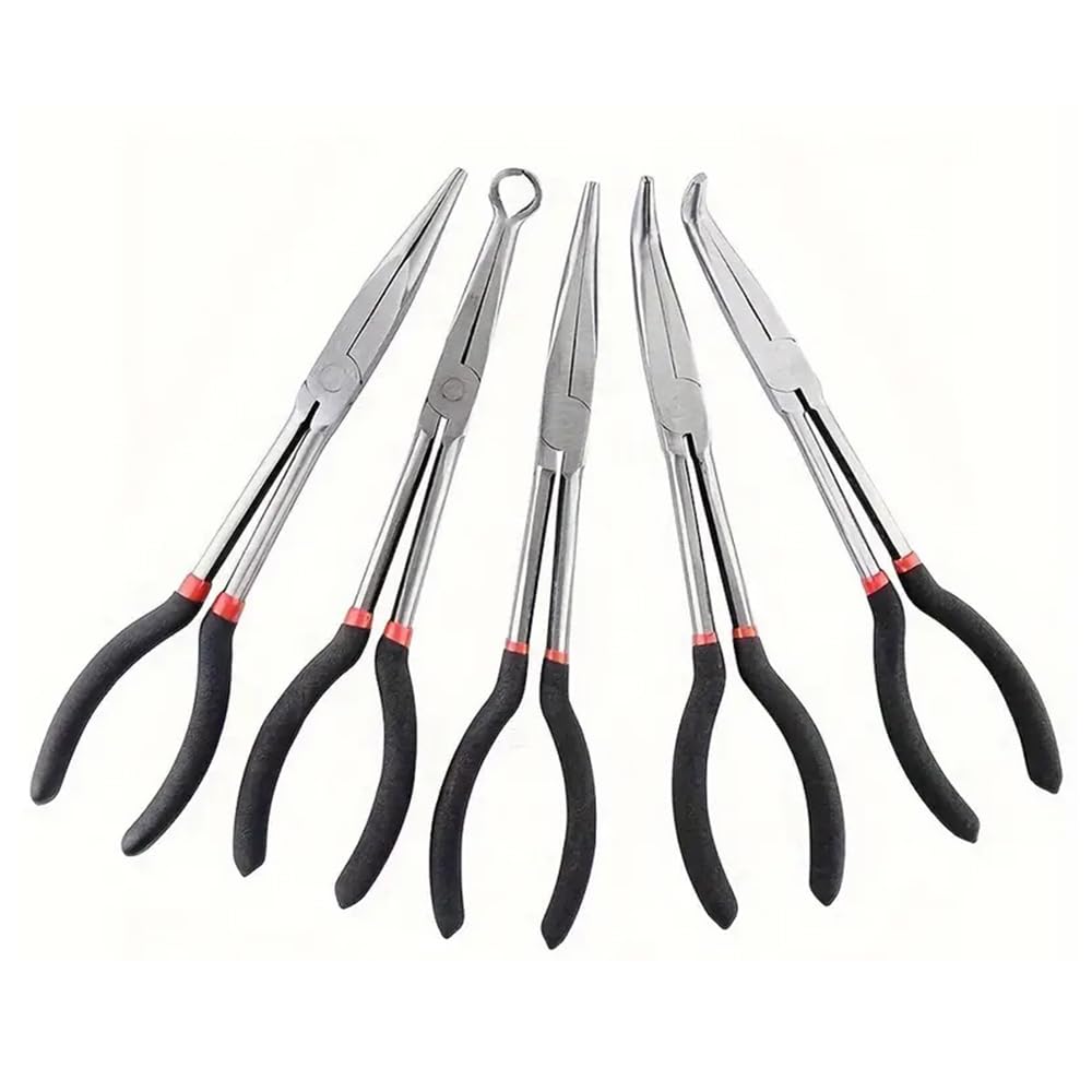 

LOYELEY Радиоплоскогубцы Плоскогубцы Длинные Ручки Механик Набор из 5 штук, Набор, Набор, Плоскогубцы, Плоскогубцы, Инструменты, Оборудование, Прямые/25 градусов/45 градусов/90