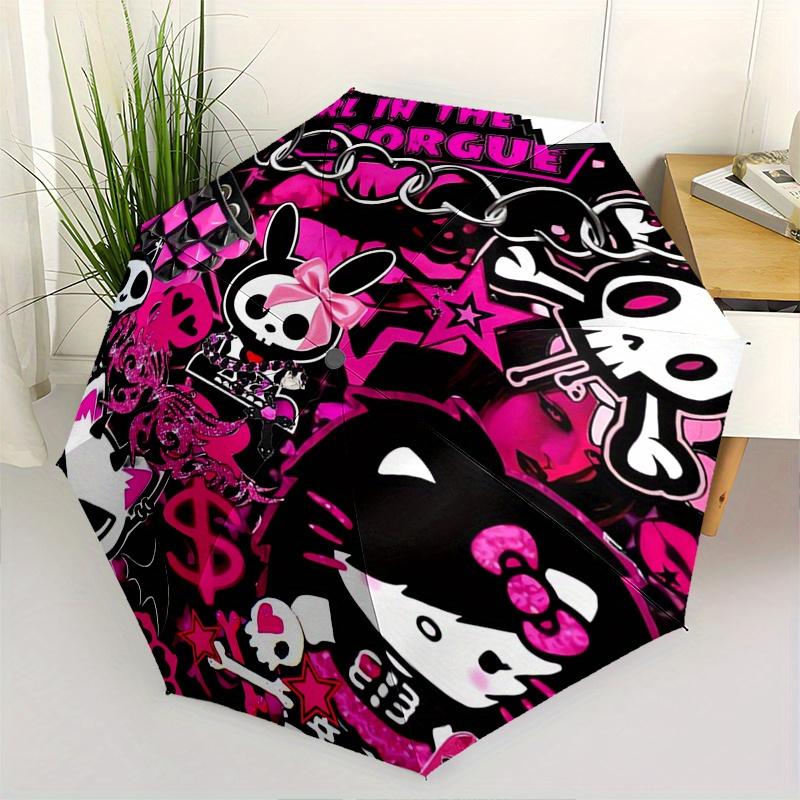 

Hello Kitty Automatic Umbrella-Foldable, Durable 8-Bone Design, Compact and Stylish, Great for Camping, Halloween, Christmas, Mother s Day T