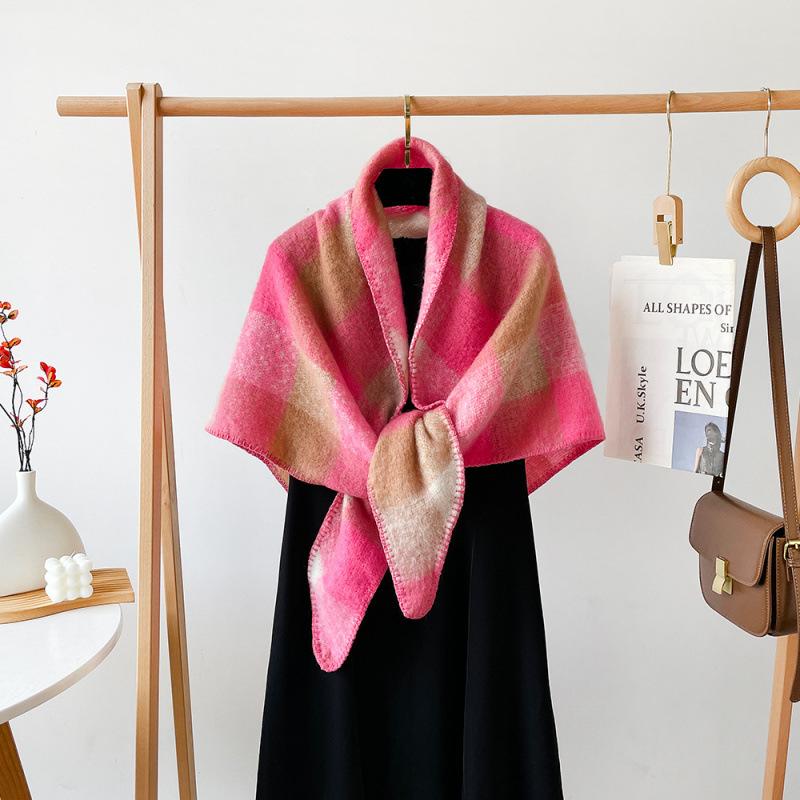 Four Seasons Available New Women'S Versatile Haircoat Imitation Cashmere Scarf Warm Medium Scarf Shawl