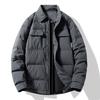 Warm Down Jacket Men's Lapel Dad Top Cold-resistant% White Duck Down Jacket