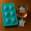 Food-Grade Silicone Ice Cube Mold 6 Grids Turtle Shape Easy Release Whiskey Ice Cube Tray Decorative Dessert Ice Mold