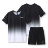 Hot Selling Gradient Quick-Dry Unisex Running Sports Casual Set - Lightweight 150g Short-Sleeve Top