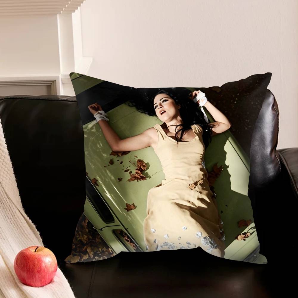 E-Evanescence F-Fallen A-Amy L-Lee Pillowcase For Sofa Room Office Decor Printing Protector Cushion Cover Valentine Gift Custom