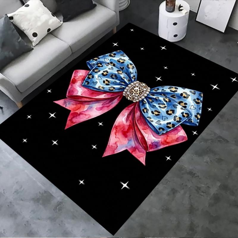 2025 New Gorgeous Bow Carpet Rug for Living Room Bedroom Home Sofa Decoration,Kids play Non-slip Floor Mat112