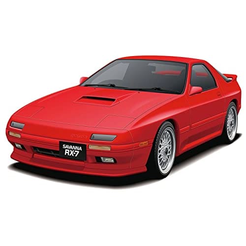 PLATZ/MONO 1/32 Scale Automobile Kit Mazda Savanna RX-7 (FC3S) Blaze Red, Pre-Colored Plastic Model Kit MN08
