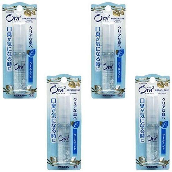 Aura Two Breath Fine Mouth Spray Cool Mint 6ml 4 pieces