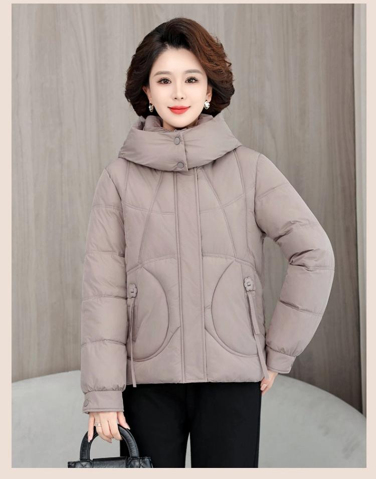 Removable Hat Warm Short Thickened Hooded Cotton Jacket