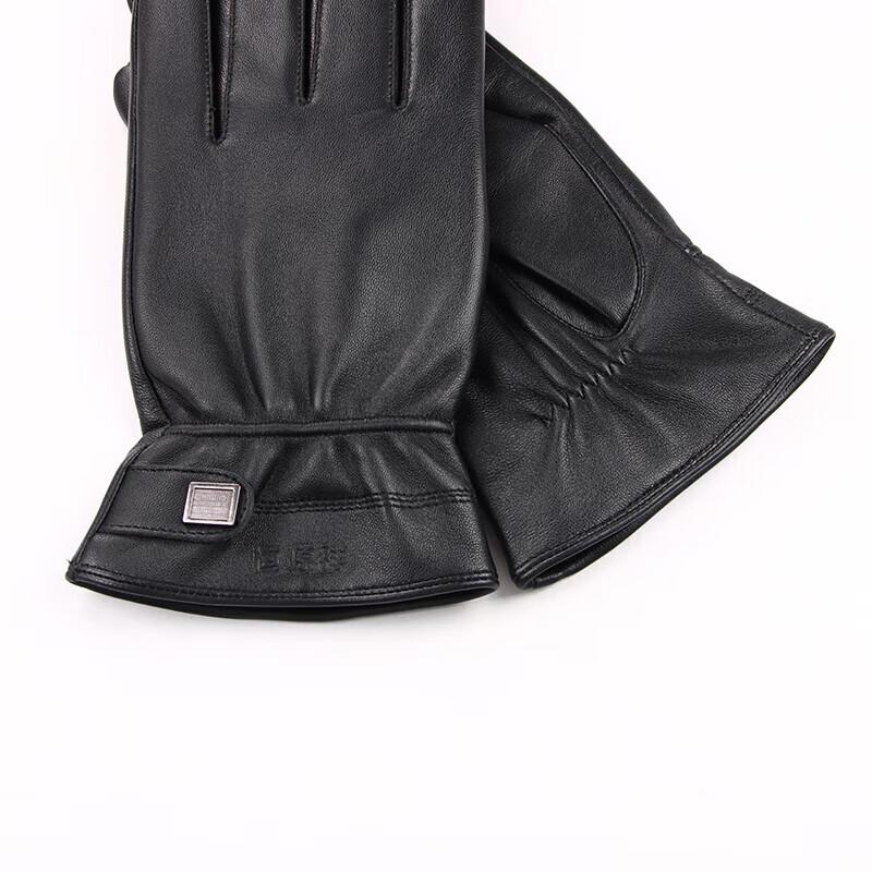 Hengyuanxiang Men's Sheepskin Warm Gloves