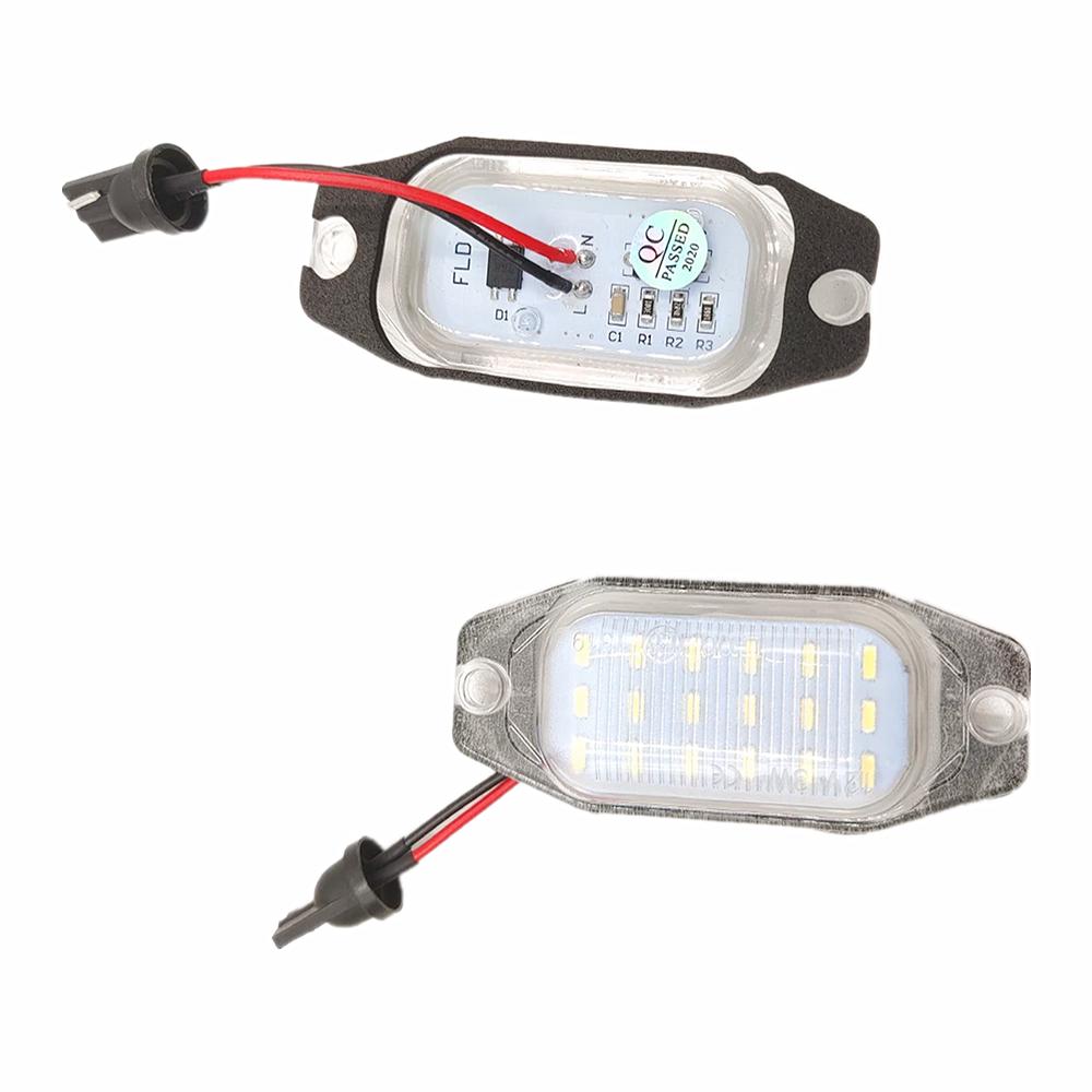 Error Free White LED License Plate Light Number Plate Lamp For Toyota Land Cruiser Prado 2010 2011 2012 2013 2014 2015 2016