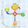 Ocean Themed Rotating Bath Toy For Toddler With Easy To Assembly Water Pipe For Baby Fun Bath Time Fine Motor Skill Toy