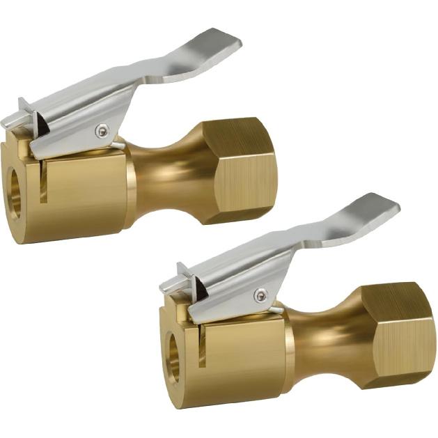 Premium Locking Air Chuck for Tires - 1/4 Inch NPT Heavy-Duty Brass, Quick Connect to Compressors and Inflators - 250 PSI