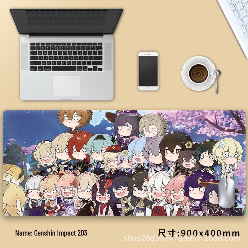 Extra velká podložka pod myš Genshin Impact Venti - Zesílená anime podložka pod klávesnici