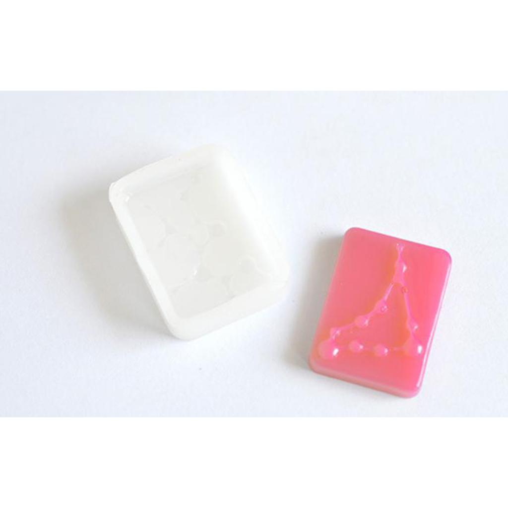 Clear DIY Silicone Resin Constellation Pendant Charms Tags Making