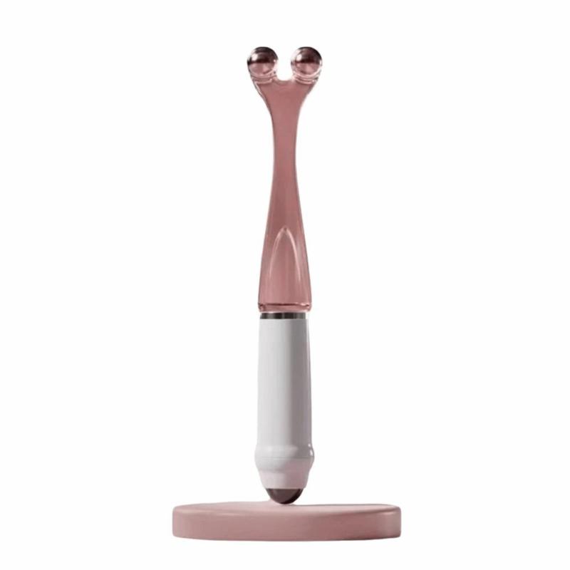 

Двухрядный роликовый массажер для пальцев снимает усталость пальцев, роликовый массажер для акупунктурных точек способствует циркуляции крови розовый