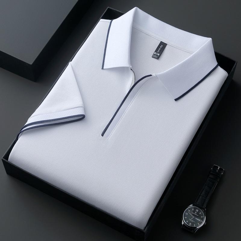 Men spolo Summer Short Sleeve T-Shirt Breathable Comfortable M